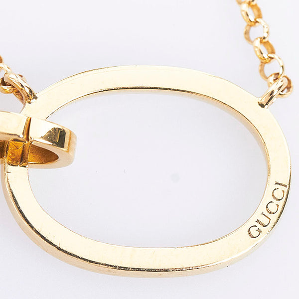 グッチ ジャッキー バッグチャーム ネックレス ゴールド K18YG イエローゴールド レディース GUCCI 【中古】