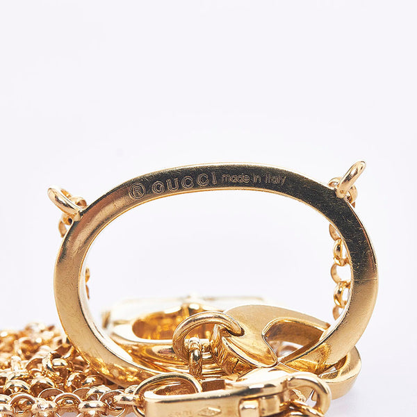 グッチ ジャッキー バッグチャーム ネックレス ゴールド K18YG イエローゴールド レディース GUCCI 【中古】