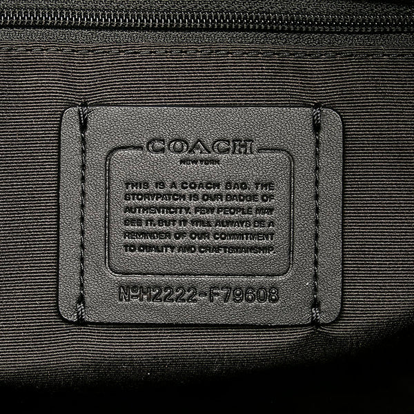 コーチ ショルダーバッグ トートバッグ F79608 ブラック レザー レディース COACH 【中古】