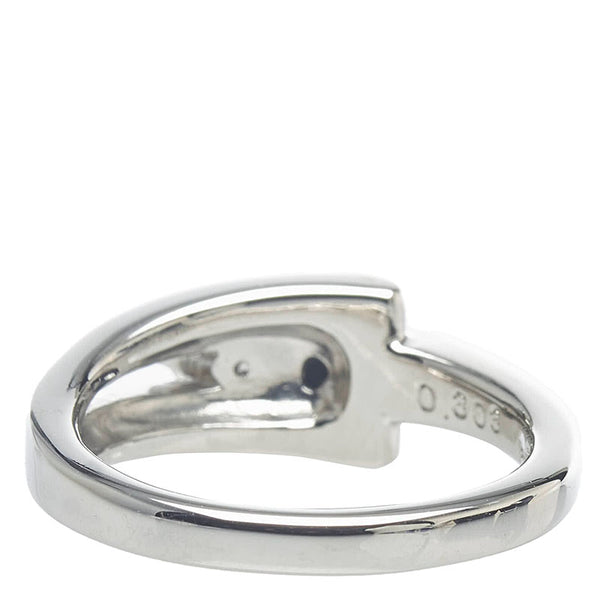Pt900 プラチナ ダイヤ0.303ct ダイヤ0.18ct リング 指輪 レディース 10号 【中古】
