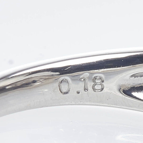 Pt900 プラチナ ダイヤ0.303ct ダイヤ0.18ct リング 指輪 レディース 10号 【中古】