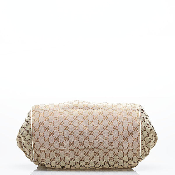 グッチ GGキャンバス スーキー ハンドバッグ ショルダーバッグ 2WAY 223974 ベージュ キャンバス レザー レディース GUCCI 【中古】