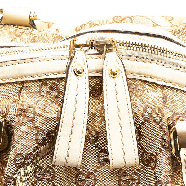 グッチ GGキャンバス スーキー ハンドバッグ ショルダーバッグ 2WAY 223974 ベージュ キャンバス レザー レディース GUCCI 【中古】