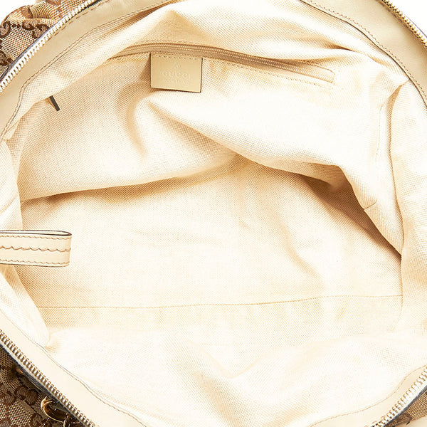 グッチ GGキャンバス スーキー ハンドバッグ ショルダーバッグ 2WAY 223974 ベージュ キャンバス レザー レディース GUCCI 【中古】