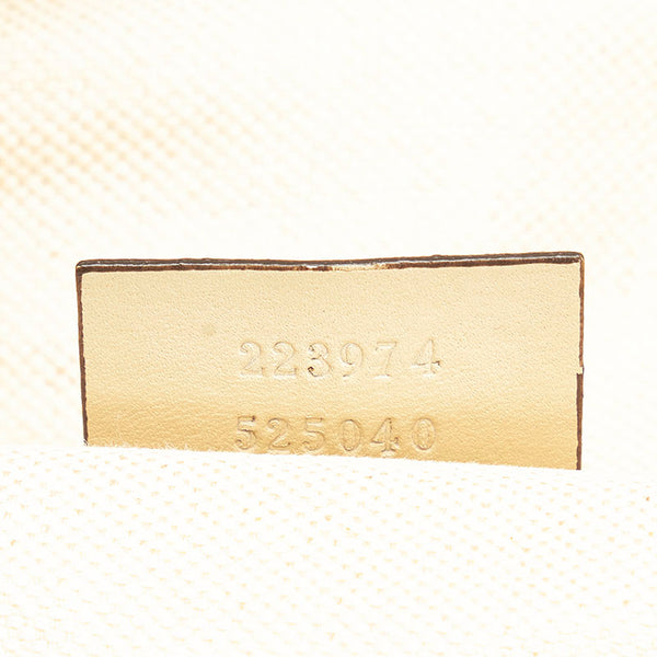 グッチ GGキャンバス スーキー ハンドバッグ ショルダーバッグ 2WAY 223974 ベージュ キャンバス レザー レディース GUCCI 【中古】