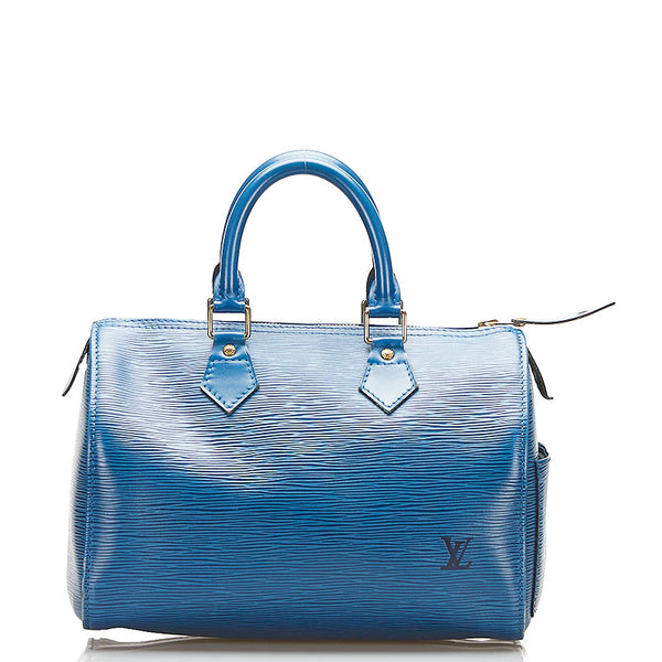 ルイ ヴィトン エピ スピーディ25 ハンドバッグ ミニボストン M43015 トレドブルー レザー レディース LOUIS VUITTON 【中古】