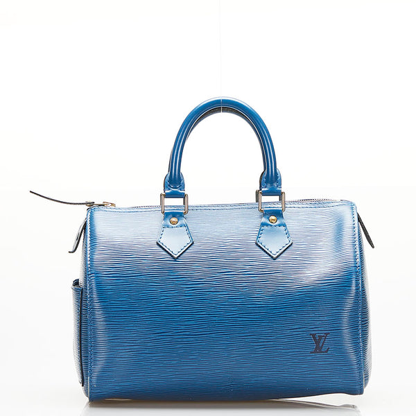 ルイ ヴィトン エピ スピーディ25 ハンドバッグ ミニボストン M43015 トレドブルー レザー レディース LOUIS VUITTON 【中古】