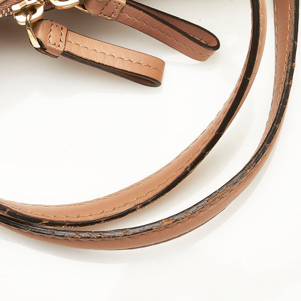 グッチ GGキャンバス ハンドバッグ ショルダーバッグ 2WAY 269894 ベージュ ピンク キャンバス レザー レディース GUCCI 【中古】