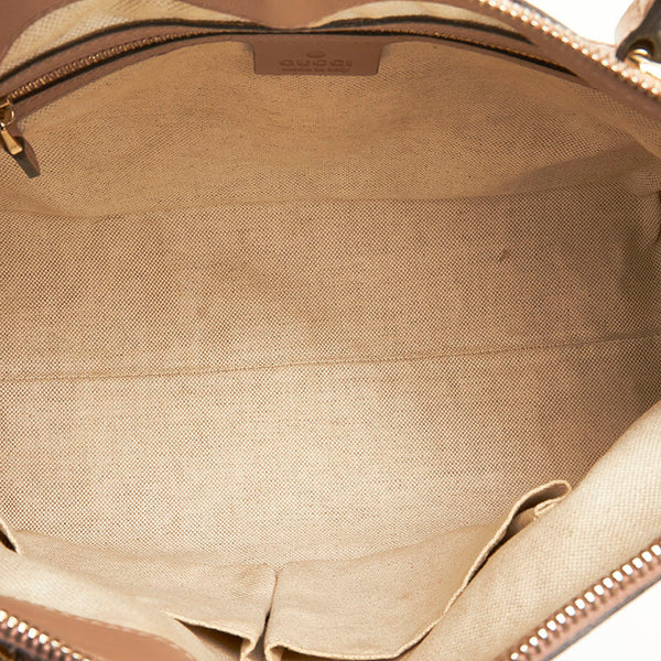 グッチ GGキャンバス ハンドバッグ ショルダーバッグ 2WAY 269894 ベージュ ピンク キャンバス レザー レディース GUCCI 【中古】