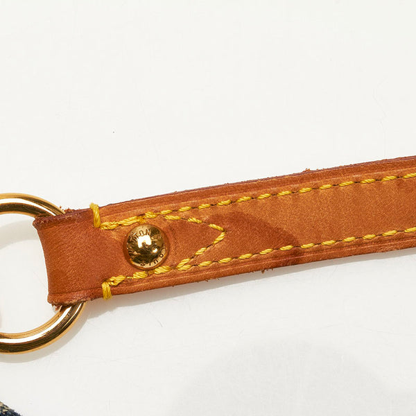 ルイ ヴィトン モノグラム デニム ミニ プリーティ ショルダーバッグ M95050 ブルー デニム レザー レディース LOUIS VUITTON 【中古】