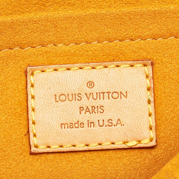 ルイ ヴィトン モノグラム デニム ミニ プリーティ ショルダーバッグ M95050 ブルー デニム レザー レディース LOUIS VUITTON 【中古】