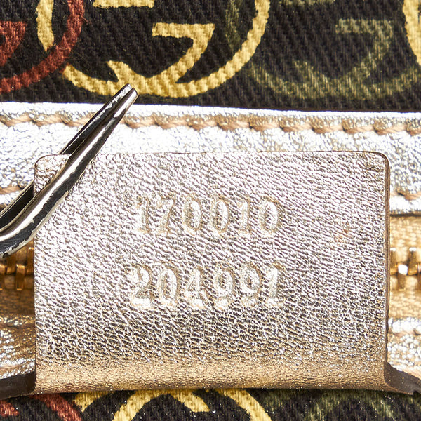 グッチ ソーホー インターロッキングG ハンドバッグ ボストンバッグ 170010 ゴールド レザー レディース GUCCI 【中古】