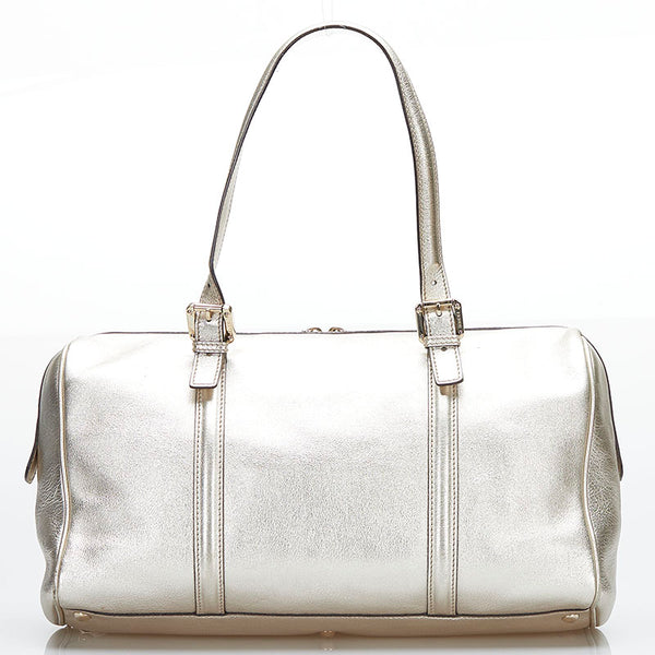 グッチ ソーホー インターロッキングG ハンドバッグ ボストンバッグ 170010 ゴールド レザー レディース GUCCI 【中古】