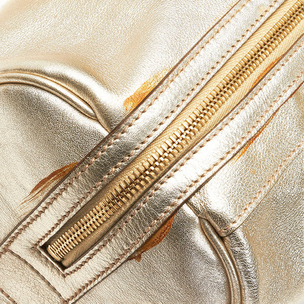 グッチ ソーホー インターロッキングG ハンドバッグ ボストンバッグ 170010 ゴールド レザー レディース GUCCI 【中古】