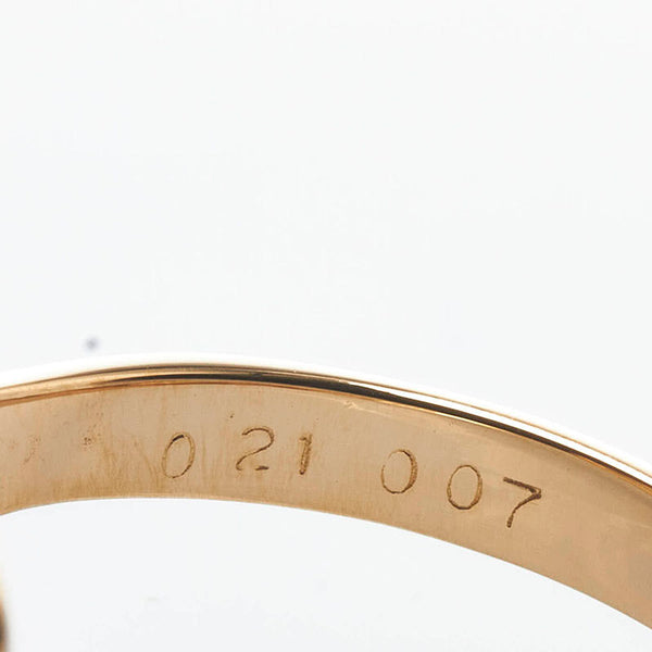 K18YG イエローゴールド ルビー0.21ct ダイヤ0.07ct リング 指輪 レディース 12号 【中古】