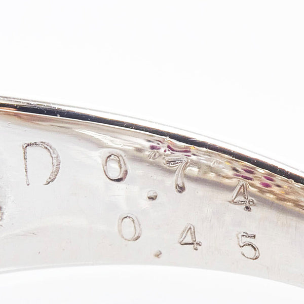 ノーブランド Pt900 プラチナ ルビー0.45ct ダイヤ0.74ct リング 指輪 レディース no brand 10.5号 【中古】