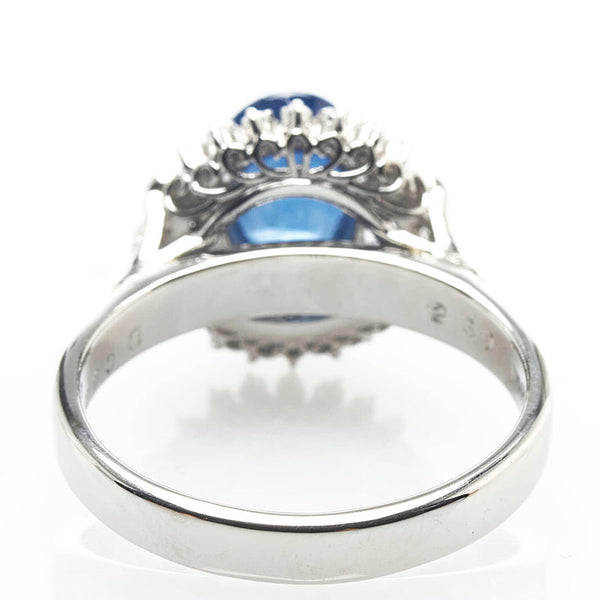 Pt900 プラチナ サファイア2.30ct ダイヤ0.30ct リング 指輪 レディース 17号 【中古】