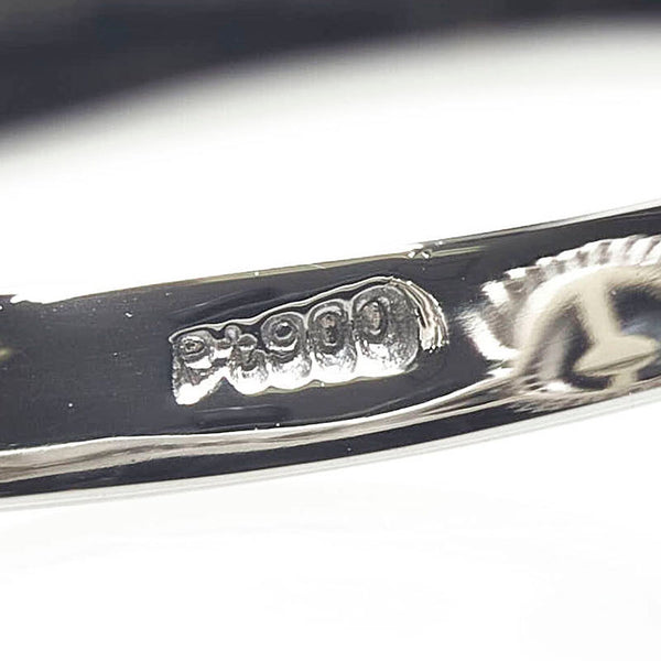 Pt900 プラチナ 黒蝶真珠10mm ダイヤ0.34ct リング 指輪 レディース 12号 【中古】