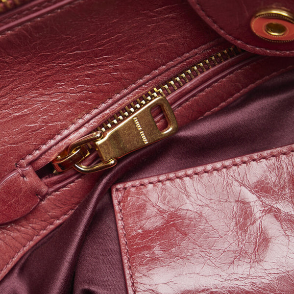ミュウミュウ ハンドバッグ ショルダーバッグ 2WAY RN1127 ピンク レザー レディース MIUMIU 【中古】
