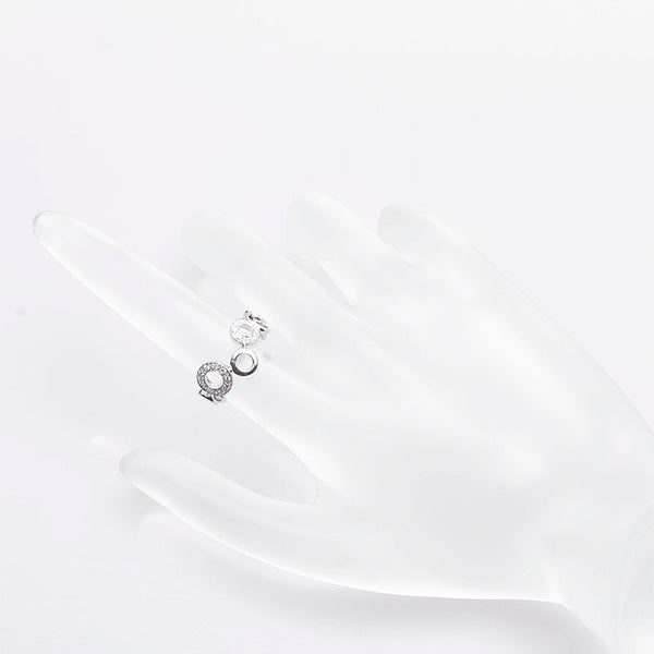 ポンテヴェキオ K18WG ホワイトゴールド ダイヤ0.09ct リング 指輪 レディース Ponte Vecchio 7.5号 【中古】