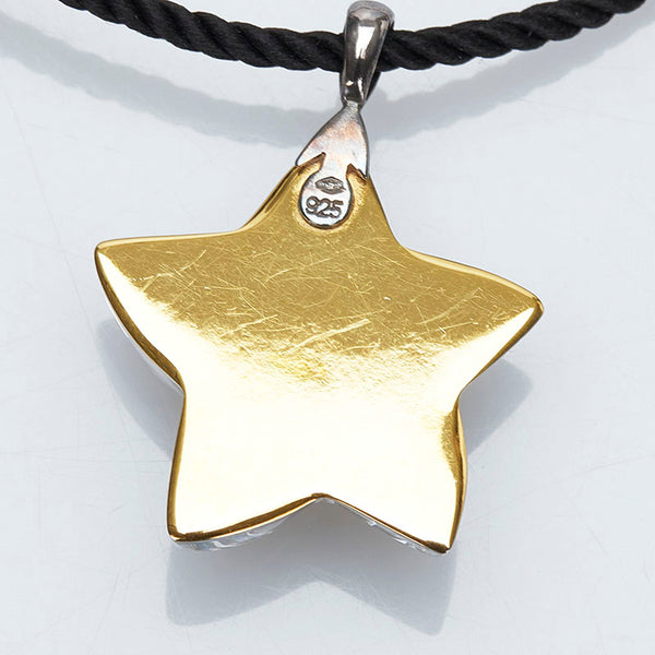 バカラ スター ネックレス ペンダン ブルー クリスタルガラス レディース Baccarat 【中古】