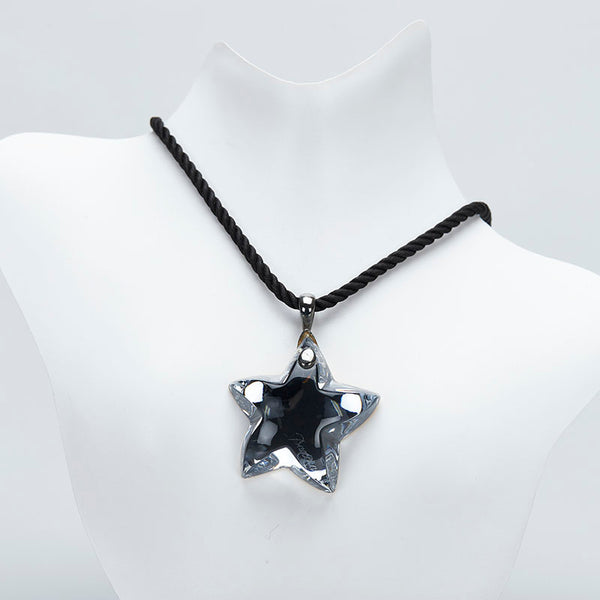 バカラ スター ネックレス ペンダン ブルー クリスタルガラス レディース Baccarat 【中古】