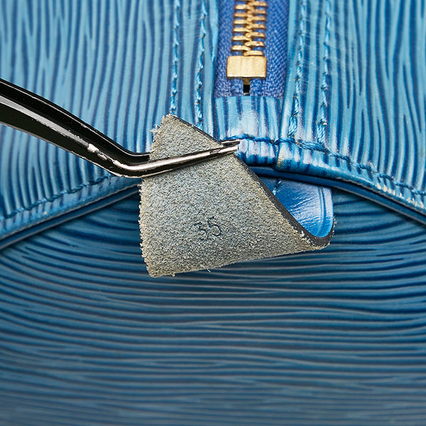 ルイ ヴィトン エピ スピーディ35 ボストンバッグ ハンドバッグ M42995 トレドブルー レザー レディース LOUIS VUITTON 【中古】