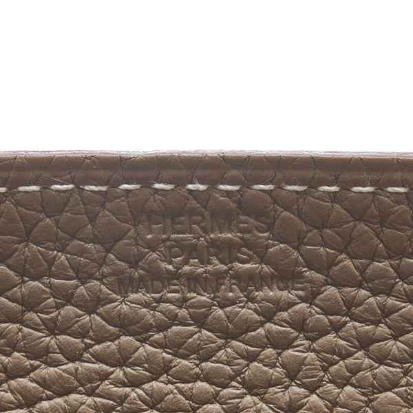 エルメス ヴィドポッシュ Hロゴ 小物入れ ジュエリートレイ ブラウン レザー レディース HERMES 【中古】