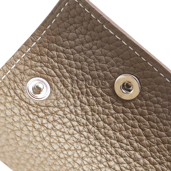 エルメス ヴィドポッシュ Hロゴ 小物入れ ジュエリートレイ ブラウン レザー レディース HERMES 【中古】