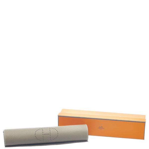 エルメス ヴィドポッシュ Hロゴ 小物入れ ジュエリートレイ ブラウン レザー レディース HERMES 【中古】