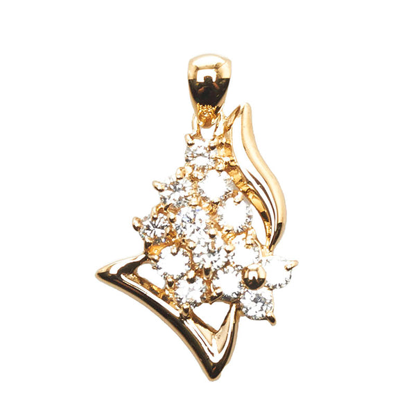 K18YG イエローゴールド ダイヤ1.00ct ペンダントトップ レディース 【中古】