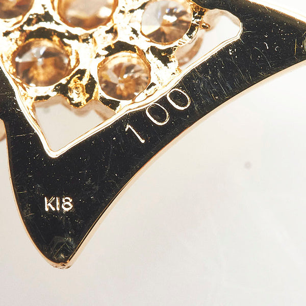 K18YG イエローゴールド ダイヤ1.00ct ペンダントトップ レディース 【中古】