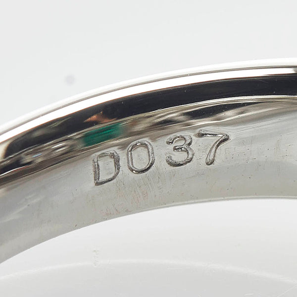 Pt900 プラチナ エメラルド1.12ct ダイヤ0.37ct リング 指輪 レディース 11.5号 【中古】