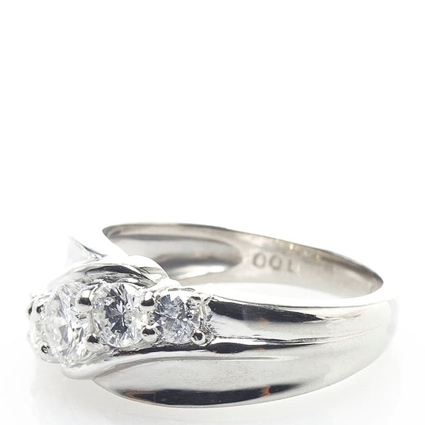 Pt900 プラチナ ダイヤ1.00ct リング 指輪 レディース 13号 【中古】