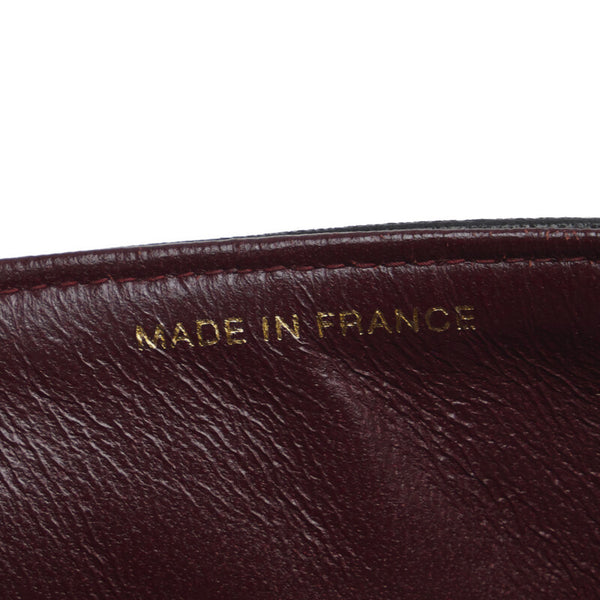 シャネル マトラッセ ダブルフラップ チェーン ショルダーバッグ ブラック ゴールド レザー レディース CHANEL 【中古】