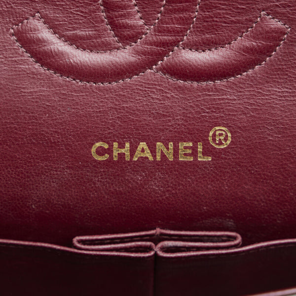シャネル マトラッセ ココマーク ダブルフラップ チェーン ショルダーバッグ ブラック ゴールド レザー レディース CHANEL 【中古】