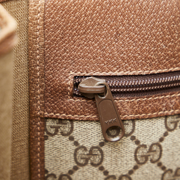 グッチ オールドグッチ ハンドバッグ トートバッグ 92.02.998 ベージュ ブラウン PVC レザー レディース GUCCI 【中古】