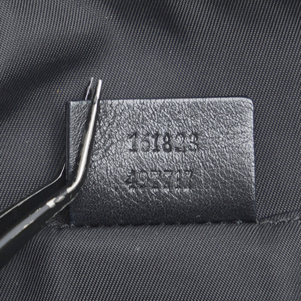 グッチ グッチシマ ウエストバッグ ウエストポーチ 161823 ブラック ナイロン レザー メンズ GUCCI 【中古】