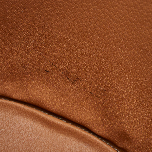 セリーヌ マカダム ハンドバッグ トートバッグ ブラウン PVC レザー レディース CELINE 【中古】