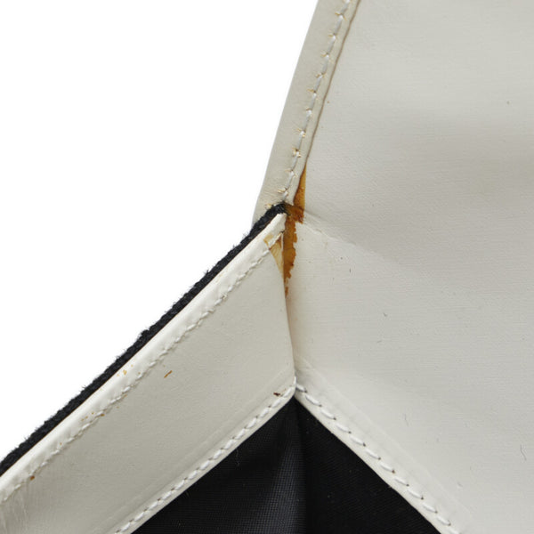 グッチ ジャッキー ハンドバッグ ショルダーバッグ 002-1066 ブラック ホワイト キャンバス レザー レディース GUCCI 【中古】