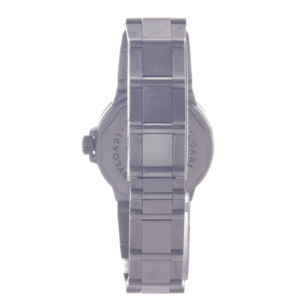 ブルガリ ディアゴノスポーツ 腕時計 LCV29S 自動巻き ホワイト文字盤 ステンレススチール レディース BVLGARI 【中古】