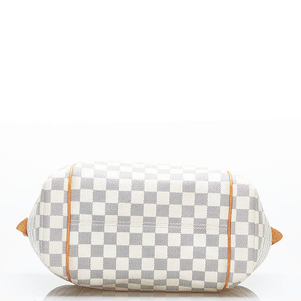 ルイ ヴィトン ダミエ アズール トータリーPM ハンドバッグ トートバッグ N51261 ホワイト PVC レザー レディース LOUIS VUITTON 【中古】