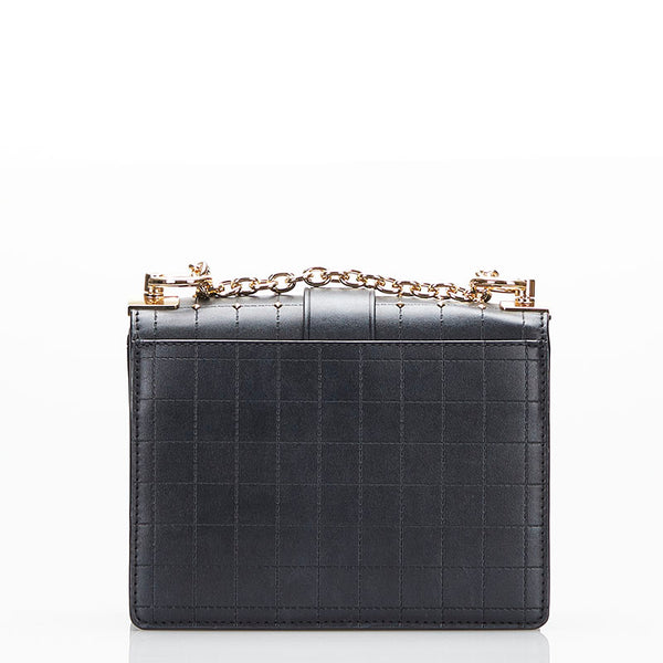 マイケルコース 斜め掛け ショルダーバッグ ブラック レザー レディース Michael Kors 【中古】