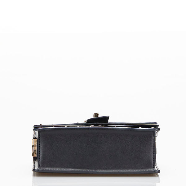 マイケルコース 斜め掛け ショルダーバッグ ブラック レザー レディース Michael Kors 【中古】