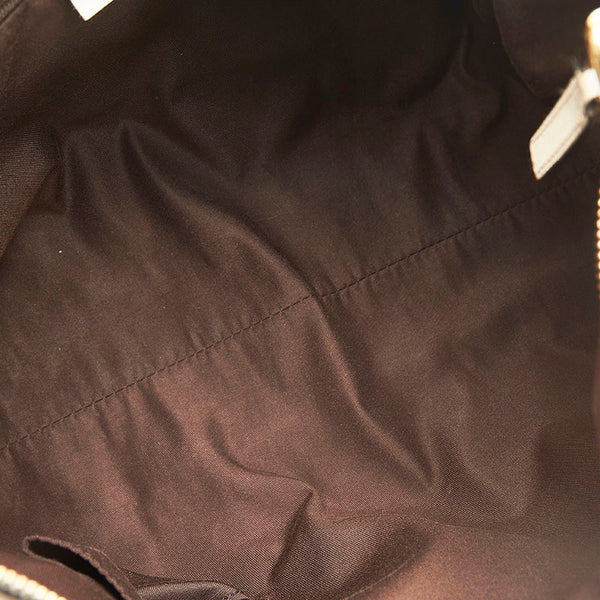 グッチ GGキャンバス ワンショルダーバッグ ハンドバッグ 189833 ベージュ ホワイト キャンバス レザー レディース GUCCI 【中古】