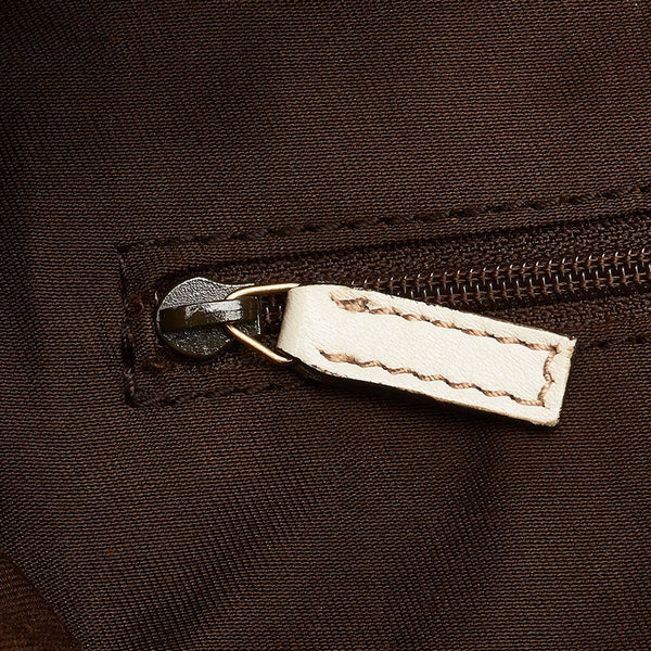 グッチ GGキャンバス ワンショルダーバッグ ハンドバッグ 189833 ベージュ ホワイト キャンバス レザー レディース GUCCI 【中古】