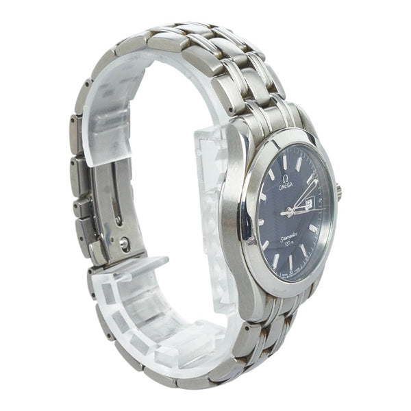 オメガ シーマスター 120ｍ 腕時計 2511 81 クオーツ ネイビー文字盤 ステンレススチール メンズ OMEGA 【中古】