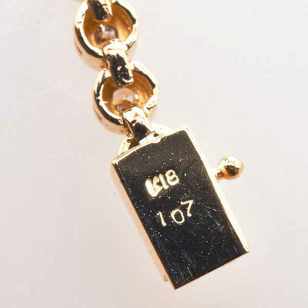 K18YG イエローゴールド ダイヤ1.07ct テニスブレスレット ブレスレット レディース 【中古】