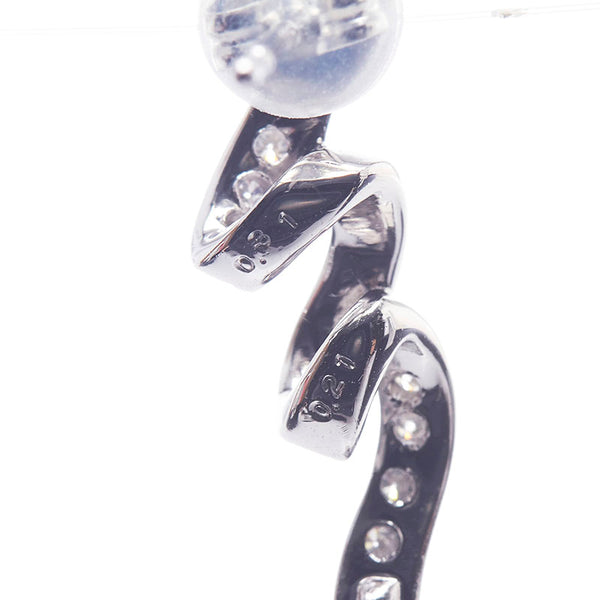 Pt900 プラチナ ダイヤ0.63ct ダイヤ0.42ct ピアス レディース 【中古】