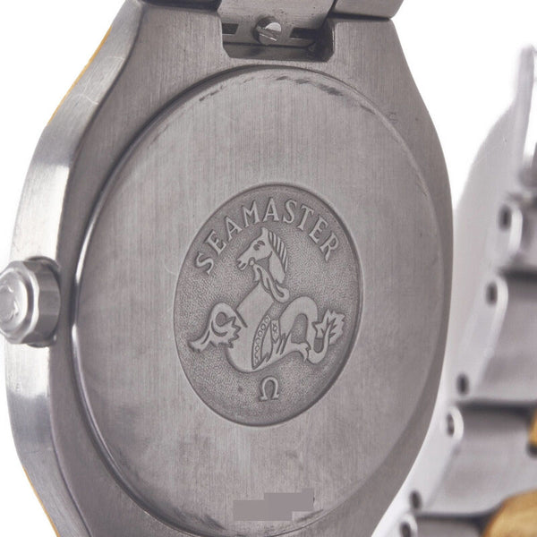 オメガ シーマスターポラリス 腕時計 クオーツ グレー文字盤 ステンレススチール レディース OMEGA 【中古】